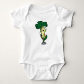 Raupe mit Leaf Baby Strampler (Vorderseite)