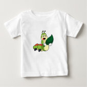 Raupe mit Leaf Baby T-shirt (Vorderseite)