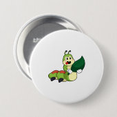 Raupe mit Leaf Button (Vorne & Hinten)