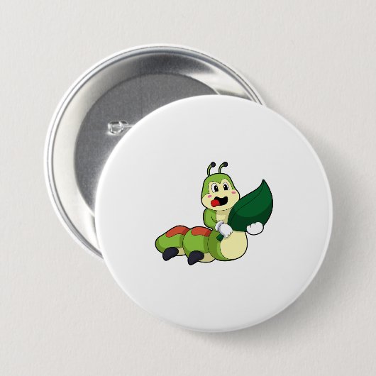 Raupe mit Leaf Button (Vorne & Hinten)