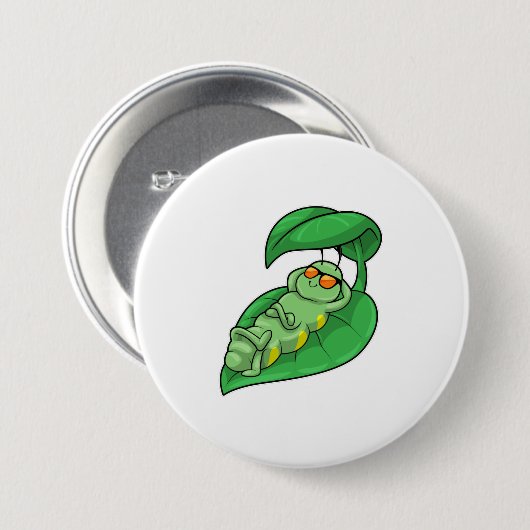 Raupe mit Leaf Button (Vorne & Hinten)