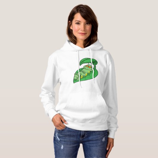 Raupe mit Leaf Hoodie (Vorne ganz)