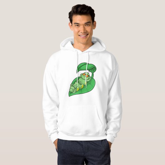 Raupe mit Leaf Hoodie (Vorne ganz)