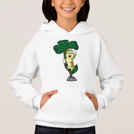 Raupe mit Leaf Hoodie (Vorderseite)