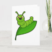 Raupe mit Leaf Karte (Vorderseite)