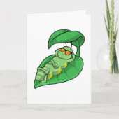 Raupe mit Leaf Karte (Vorderseite)