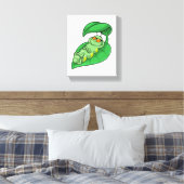 Raupe mit Leaf Leinwanddruck (Insitu (Schlafzimmer))