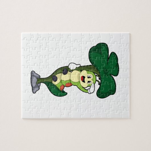 Raupe mit Leaf Puzzle (Horizontal)