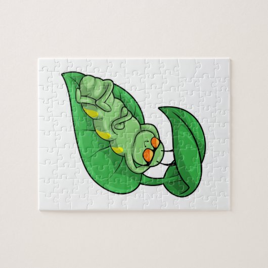 Raupe mit Leaf Puzzle (Horizontal)