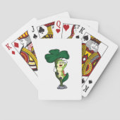 Raupe mit Leaf Spielkarten (Rückseite)