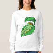 Raupe mit Leaf Sweatshirt (Vorderseite)