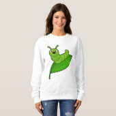 Raupe mit Leaf Sweatshirt (Vorne ganz)