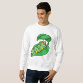 Raupe mit Leaf Sweatshirt (Vorne ganz)