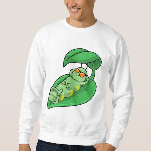 Raupe mit Leaf Sweatshirt (Vorderseite)