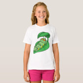 Raupe mit Leaf T-Shirt (Vorne ganz)