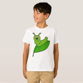 Raupe mit Leaf T-Shirt (Vorne ganz)