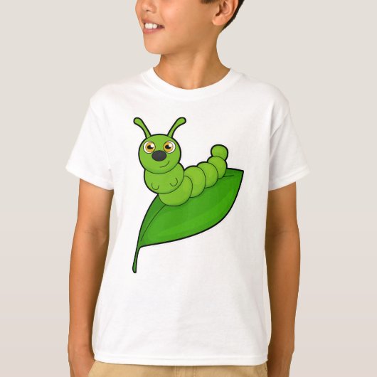 Raupe mit Leaf T-Shirt (Vorderseite)