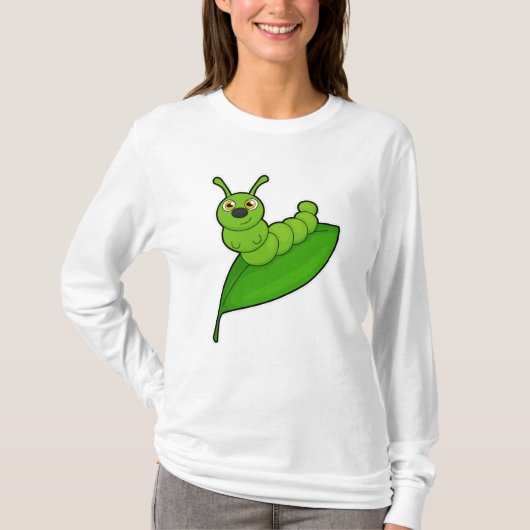 Raupe mit Leaf T-Shirt (Vorderseite)