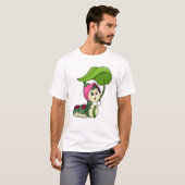 Raupe mit Leaf T-Shirt (Vorne ganz)