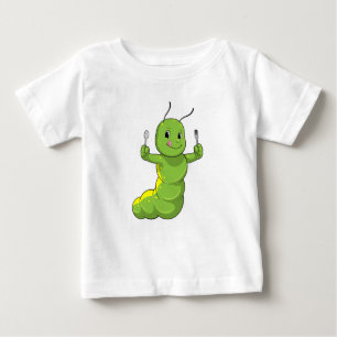 Raupe mit Spoon und Fork Baby T-shirt