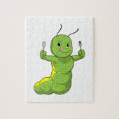 Raupe mit Spoon und Fork Puzzle (Vertikal)