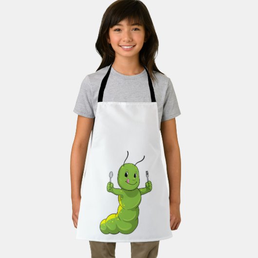 Raupe mit Spoon und Fork Schürze (Insitu)