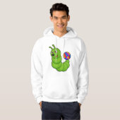 Raupe mit Wasserpolo Hoodie (Vorne ganz)