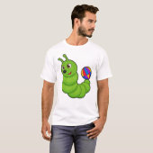 Raupe mit Wasserpolo T-Shirt (Vorne ganz)