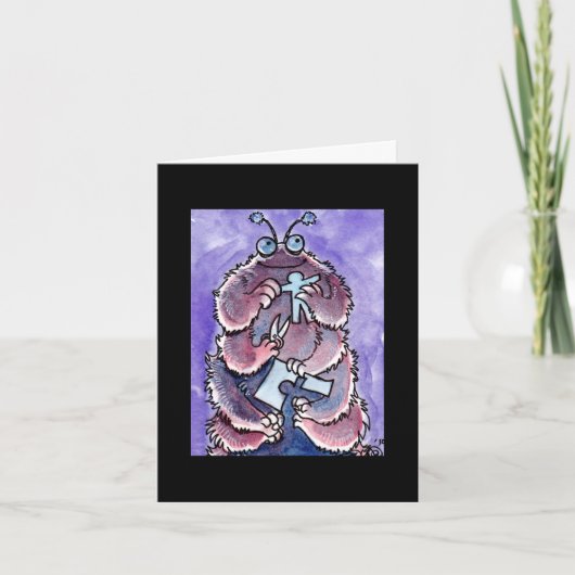 Raupe Monster Notecard Karte (Vorderseite)
