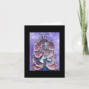 Raupe Monster Notecard Karte