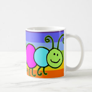 Raupe Netty Streifen Kirchenfarbe Kaffeetasse