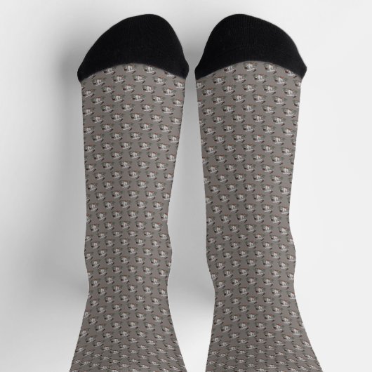 Raupe Pilz Muster Socken (Oben)