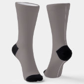 Raupe & Pilze mauve Crew Socken (Gewinkelt)
