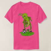 Raupe Player Soccer T-Shirt (Design vorne)