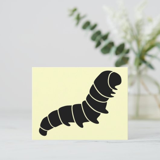 Raupe Postkarte (Stehend Vorderseite)