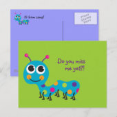 Raupe Postkarte (Vorne/Hinten)