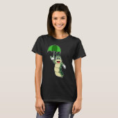 Raupe Regenschirm T-Shirt (Vorne ganz)