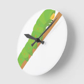 Raupe Runde Wanduhr (Winkel)