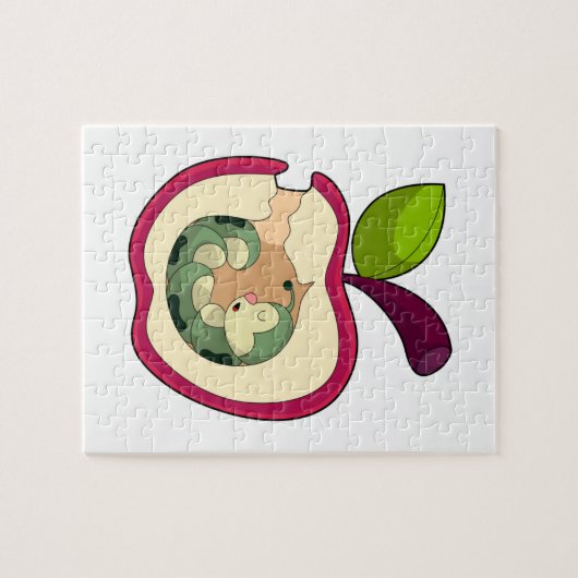 Raupe Schlafapfel Puzzle (Horizontal)