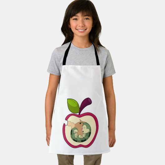 Raupe Schlafapfel Schürze (Insitu)