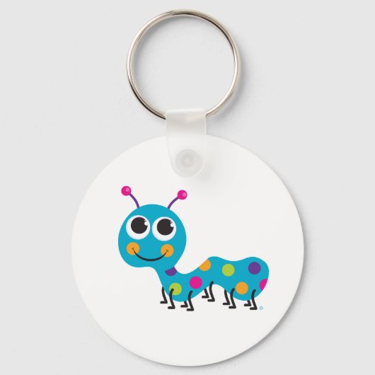 Raupe Schlüsselanhänger (Vorderseite)