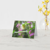 Raupe Schönheit - Blanke Grußkarte Karte (Gelbe Blume)