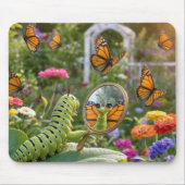 Raupe träumt davon, ein Schmetterling zu sein Mousepad (Vorne)