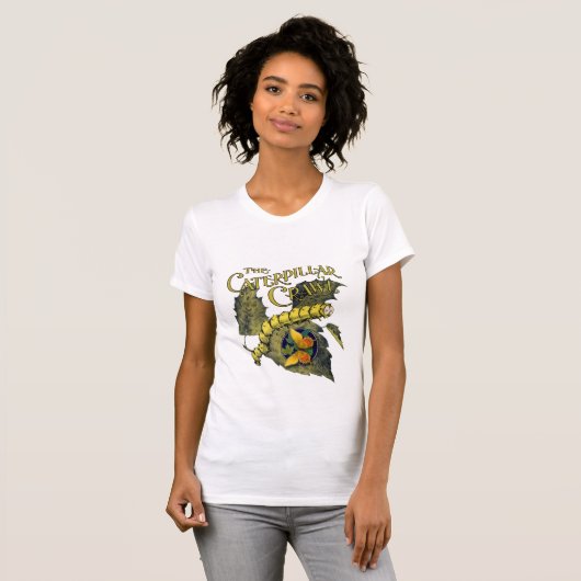 Raupe und Schmetterling T - Shirt (Vorne ganz)