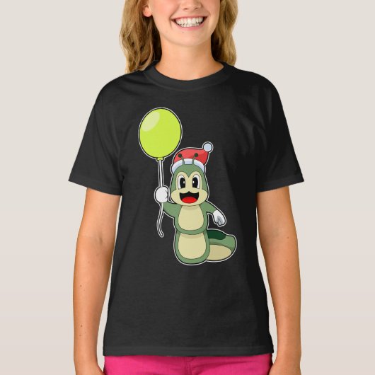 Raupe Weihnachtsballon T-Shirt (Vorderseite)