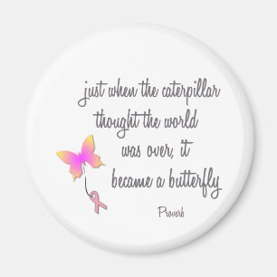 Raupe wurde ein Schmetterling Magnet