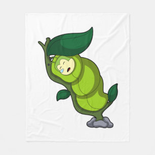 Raupe zum Schlafen mit Leaf Fleecedecke
