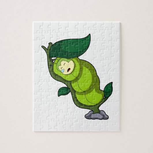 Raupe zum Schlafen mit Leaf Puzzle (Vertikal)