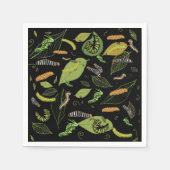 Raupen Himmel Serviette (Vorderseite)