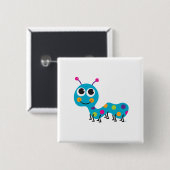 Raupen-Knopf Button (Vorne & Hinten)